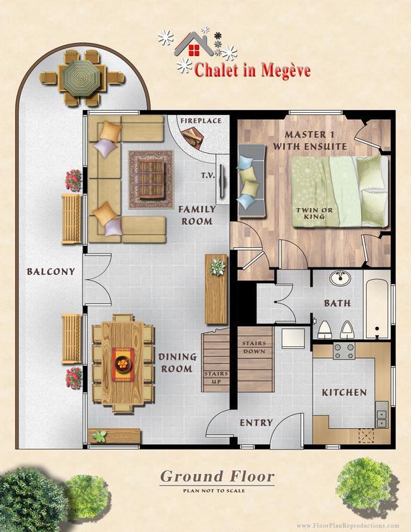 Chalet In Megeve Bed and Breakfast Rum bild
