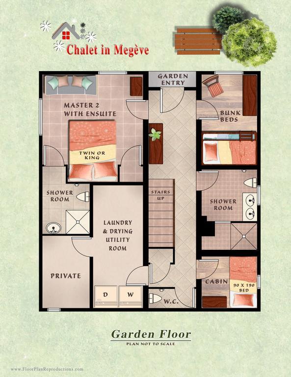 Chalet In Megeve Bed and Breakfast Rum bild